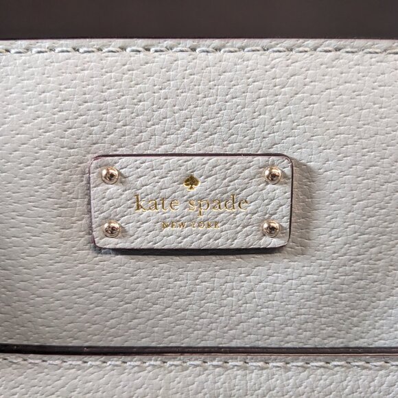 Kate Spade Pastel Blue Leather Tote Handbag - Picture 2 of 6